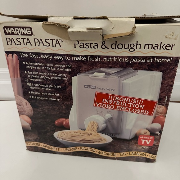 Kitchen Vintage Waring Primo Pasta And Dough Maker Machine Ps11